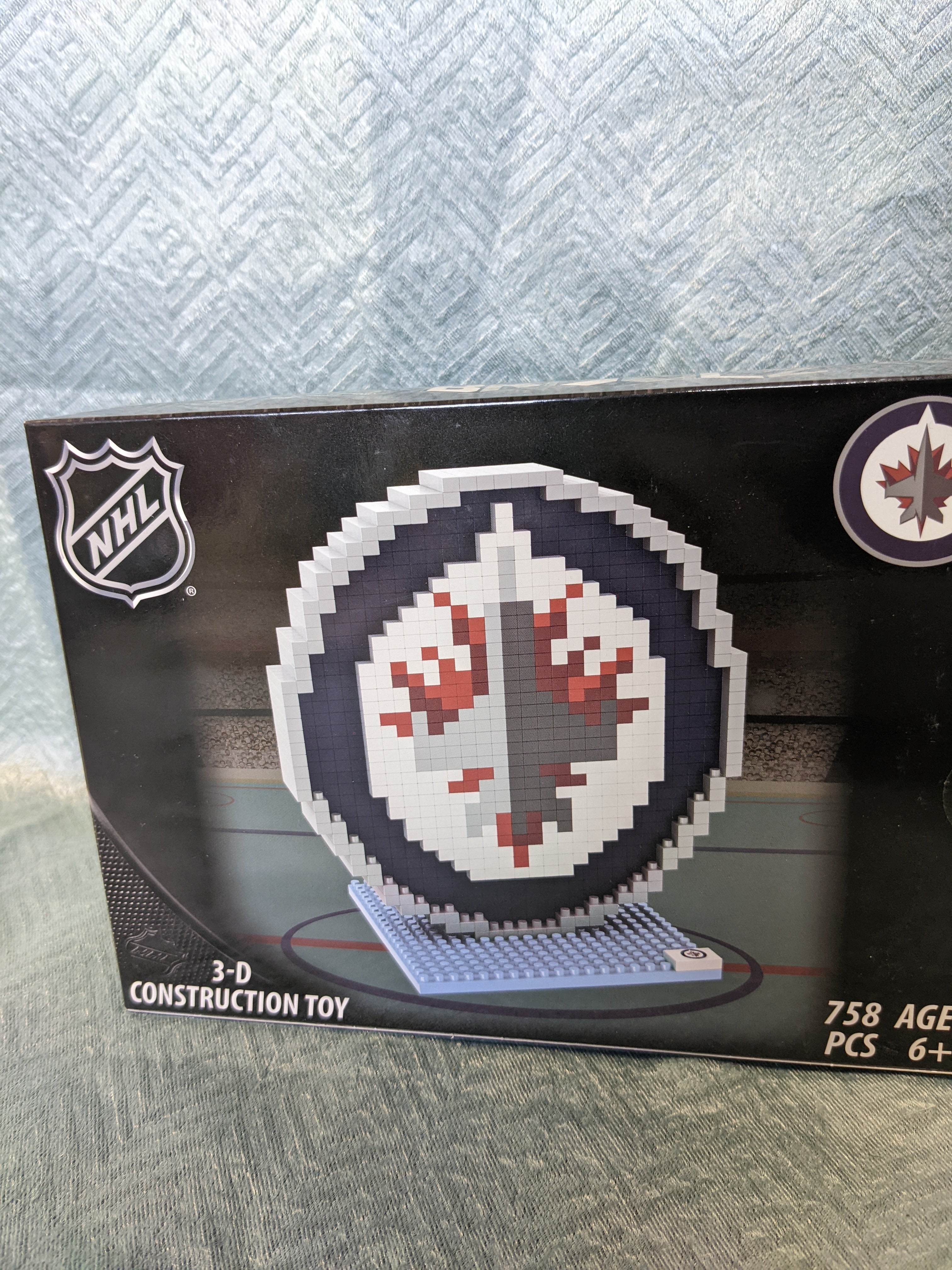 NHL 3-D Construction Toy WInnipeg Jets (7521232584942)